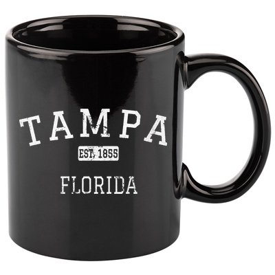 Tampa Florida FL Vintage 11oz C Handle Ceramic Mug