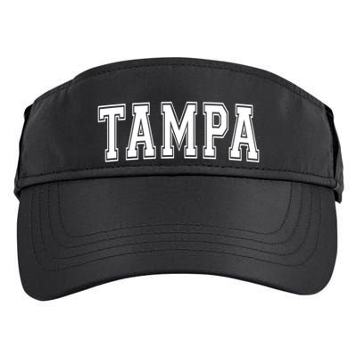 Tampa Fl Florida Usa Vintage Sports Varsity Style Gift Adult Drive Performance Visor