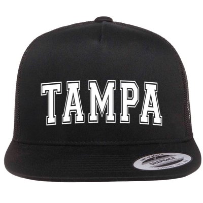 Tampa Fl Florida Usa Vintage Sports Varsity Style Gift Flatbill Hat