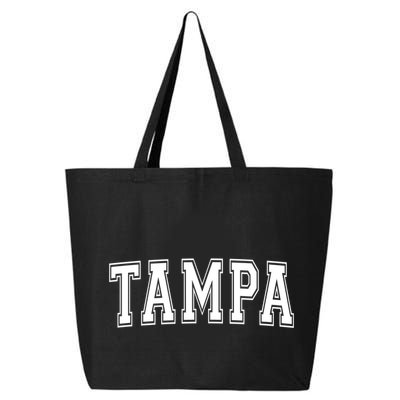 Tampa Fl Florida Usa Vintage Sports Varsity Style Gift 25L Jumbo Tote