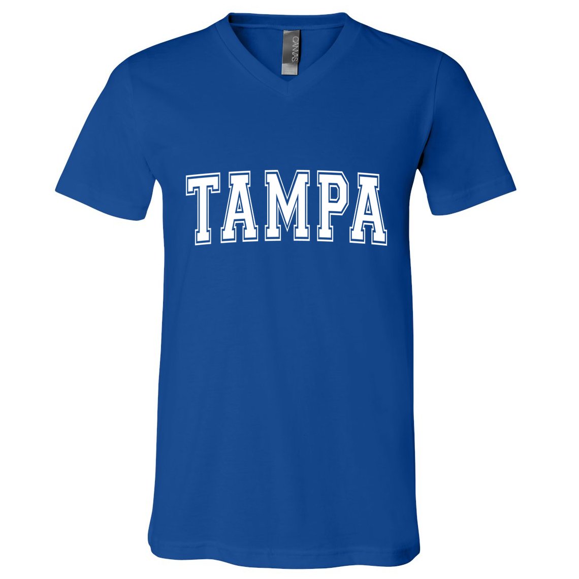Tampa Fl Florida Usa Vintage Sports Varsity Style Gift V-Neck T-Shirt