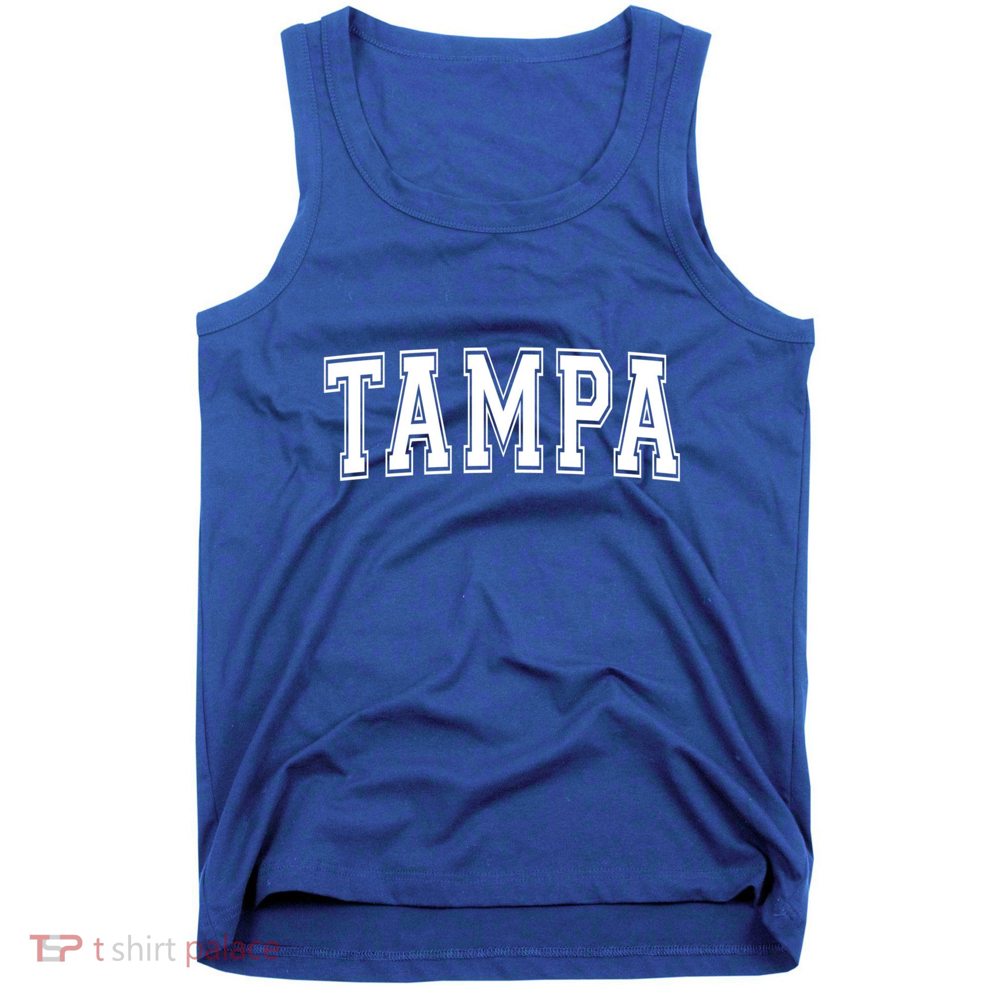 Tampa Fl Florida Usa Vintage Sports Varsity Style Gift Tank Top