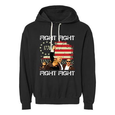 Trump Fight Fight Fight Garment-Dyed Fleece Hoodie