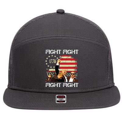 Trump Fight Fight Fight 7 Panel Mesh Trucker Snapback Hat