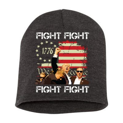 Trump Fight Fight Fight Short Acrylic Beanie