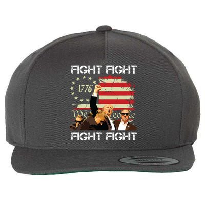 Trump Fight Fight Fight Wool Snapback Cap