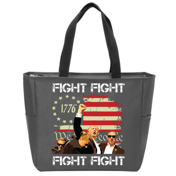 Trump Fight Fight Fight Zip Tote Bag