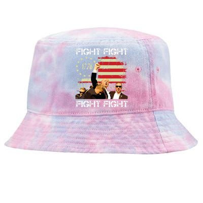 Trump Fight Fight Fight Tie-Dyed Bucket Hat