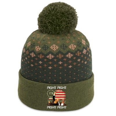 Trump Fight Fight Fight The Baniff Cuffed Pom Beanie