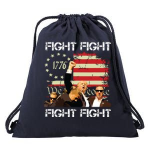 Trump Fight Fight Fight Drawstring Bag