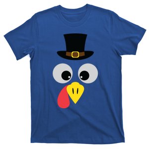 Turkey Face Funny Thanksgiving Costume Meaningful Gift T-Shirt