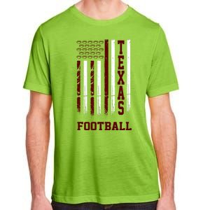 Texas Football Fan American Flag Adult ChromaSoft Performance T-Shirt