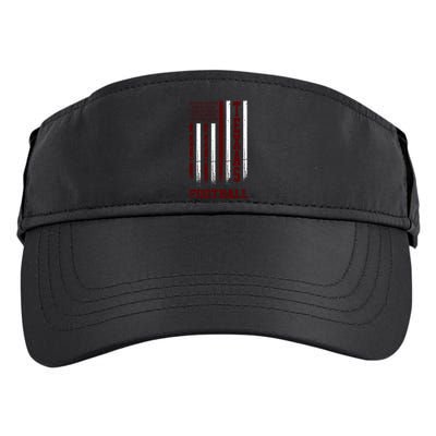 Texas Football Fan American Flag Adult Drive Performance Visor