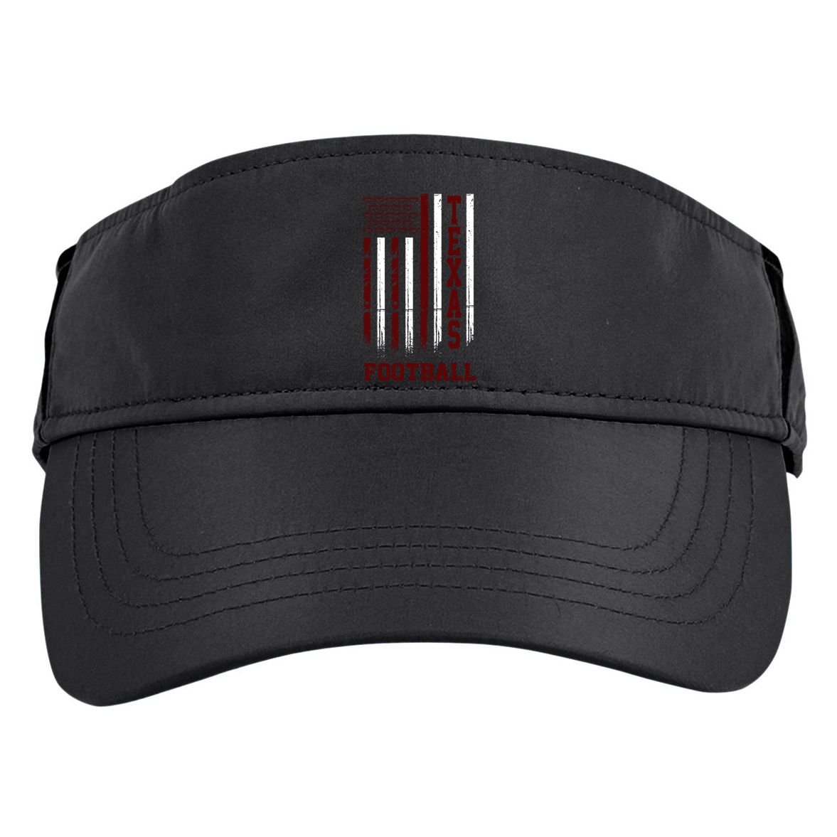 Texas Football Fan American Flag Adult Drive Performance Visor