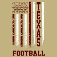 Texas Football Fan American Flag Cooling Performance Crew T-Shirt