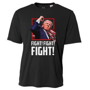 Trump Fight Fist 2024 Strong Support Cooling Performance Crew T-Shirt