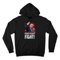 Trump Fight Fist 2024 Strong Support Hoodie