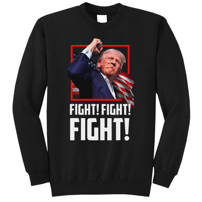 Trump Fight Fist 2024 Strong Support Sweatshirt