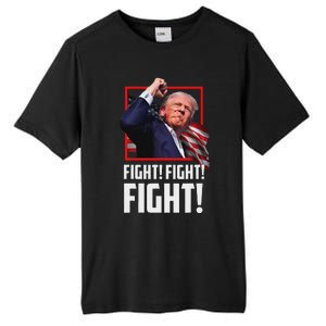 Trump Fight Fist 2024 Strong Support Tall Fusion ChromaSoft Performance T-Shirt