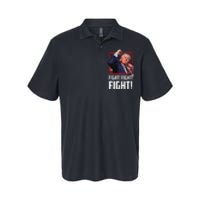 Trump Fight Fist 2024 Strong Support Softstyle Adult Sport Polo