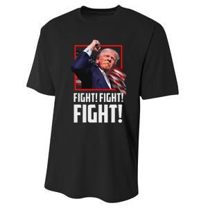 Trump Fight Fist 2024 Strong Support Performance Sprint T-Shirt