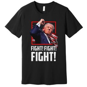 Trump Fight Fist 2024 Strong Support Premium T-Shirt