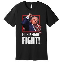 Trump Fight Fist 2024 Strong Support Premium T-Shirt