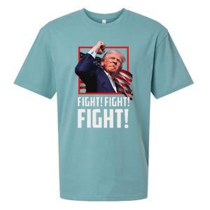 Trump Fight Fist 2024 Strong Support Sueded Cloud Jersey T-Shirt