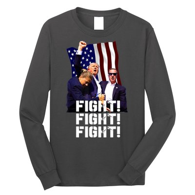 Trump Fight Fight Fight Gift Long Sleeve Shirt