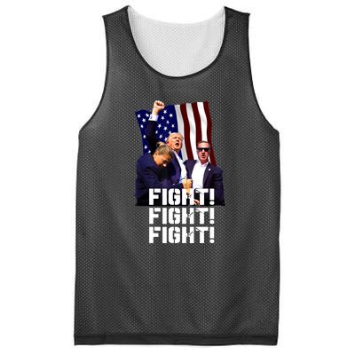 Trump Fight Fight Fight Gift Mesh Reversible Basketball Jersey Tank