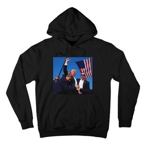 Trump Fight Fist 2024 Strong Support Hoodie