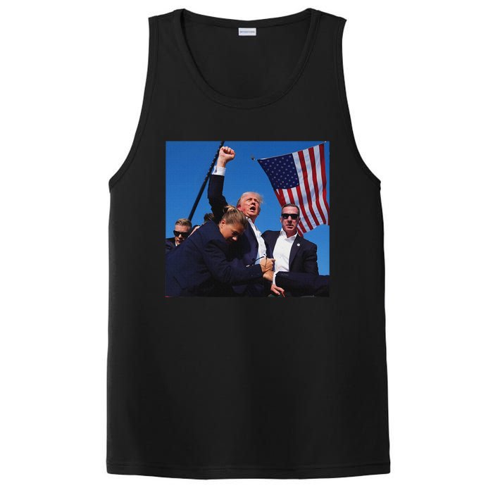 Trump Fight Fist 2024 Strong Support PosiCharge Competitor Tank