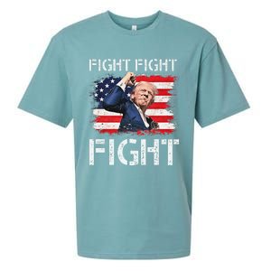 Trump Fight Fight Fight Trump Signals To Americans To Fight Sueded Cloud Jersey T-Shirt