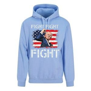 Trump Fight Fight Fight Trump Signals To Americans To Fight Unisex Surf Hoodie