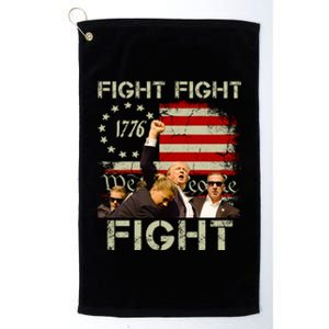 Trump Fight Fight Fight Trump Signals To Americans To Fight Cool Gift Platinum Collection Golf Towel