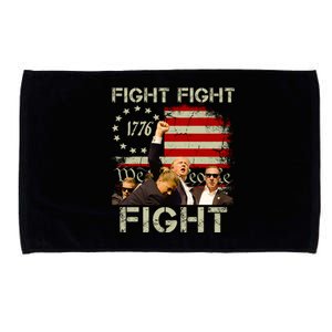 Trump Fight Fight Fight Trump Signals To Americans To Fight Cool Gift Microfiber Hand Towel