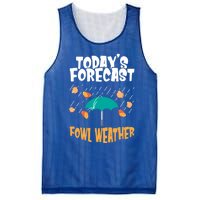 Today's Forecast Fowl Weather Meaningful Gift Meteorologist Bird Day Gift Mesh Reversible Basketball Jersey Tank