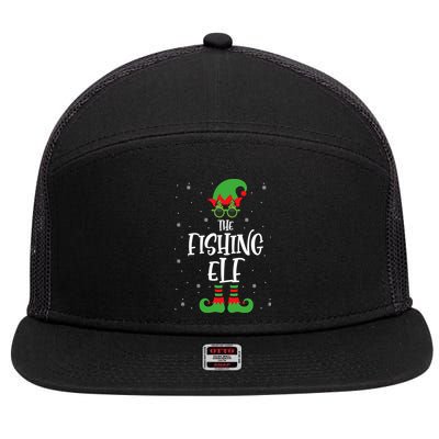 The Fishing Funny Christmas Fisher Fishing Family Great Gift 7 Panel Mesh Trucker Snapback Hat