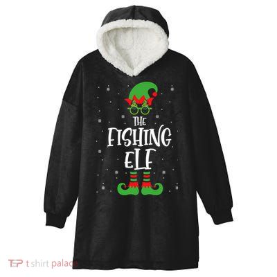The Fishing Funny Christmas Fisher Fishing Family Great Gift Hooded Wearable Blanket