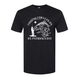 Trout Fly Fishing for luck on St. Patrick's Day Softstyle CVC T-Shirt