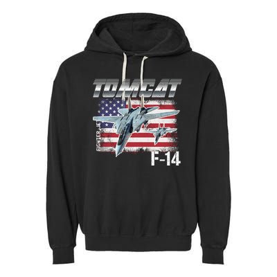 Tomcat F14 Fighter Jet Garment-Dyed Fleece Hoodie