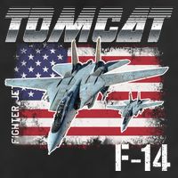 Tomcat F14 Fighter Jet Garment-Dyed Fleece Hoodie