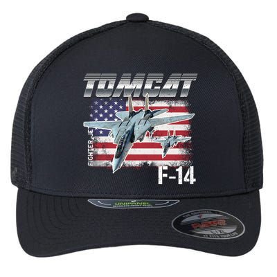 Tomcat F14 Fighter Jet Flexfit Unipanel Trucker Cap