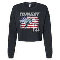 Tomcat F14 Fighter Jet Cropped Pullover Crew