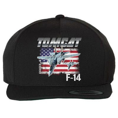 Tomcat F14 Fighter Jet Wool Snapback Cap