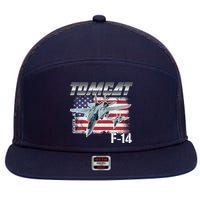 Tomcat F14 Fighter Jet 7 Panel Mesh Trucker Snapback Hat