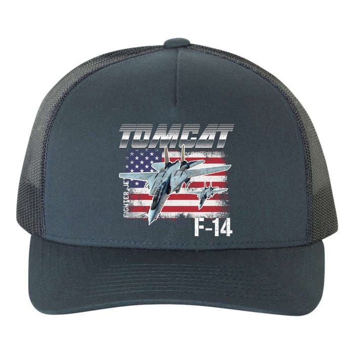 Tomcat F14 Fighter Jet Yupoong Adult 5-Panel Trucker Hat