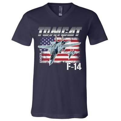 Tomcat F14 Fighter Jet V-Neck T-Shirt