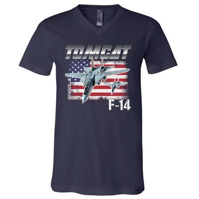 Tomcat F14 Fighter Jet V-Neck T-Shirt