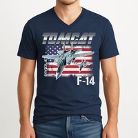 Tomcat F14 Fighter Jet V-Neck T-Shirt